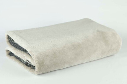 PLAID PLAIN - MANTA - BLANKET - COUVERTURE - NATURAL