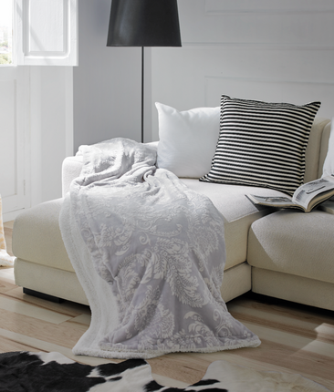 SIENA A1022 - MANTA - BLANKET - COUVERTURE - PLAID SHERPA